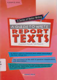 Image of A Series Of Better Writing Panduan Menulis Teks Report