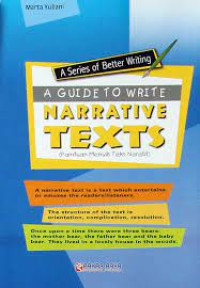 Image of A Series Of Better Writing : A Guide To Write Narrative Texts